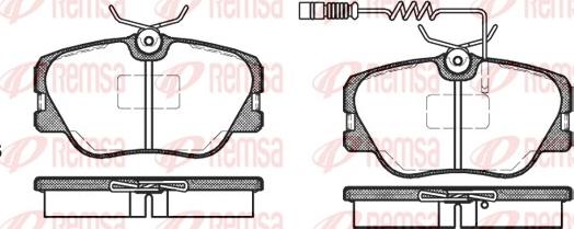 Remsa 0189.02 - Kit de plaquettes de frein, frein à disque cwaw.fr