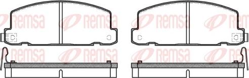 Remsa 0181.04 - Kit de plaquettes de frein, frein à disque cwaw.fr