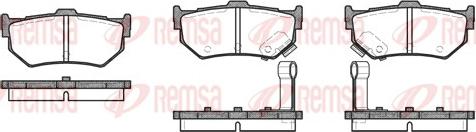 Remsa 0183.02 - Kit de plaquettes de frein, frein à disque cwaw.fr