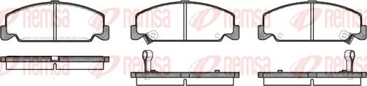 Remsa 0182.12 - Kit de plaquettes de frein, frein à disque cwaw.fr