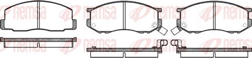 Remsa 0187.02 - Kit de plaquettes de frein, frein à disque cwaw.fr