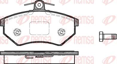 Remsa 0134.40 - Kit de plaquettes de frein, frein à disque cwaw.fr