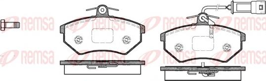 Remsa 0134.42 - Kit de plaquettes de frein, frein à disque cwaw.fr