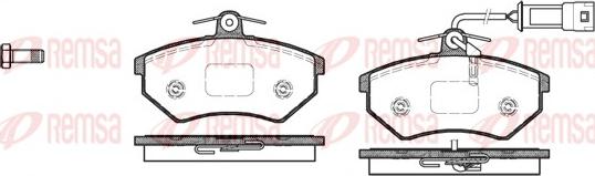 Remsa 0134.52 - Kit de plaquettes de frein, frein à disque cwaw.fr