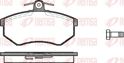 Remsa 0134.10 - Kit de plaquettes de frein, frein à disque cwaw.fr