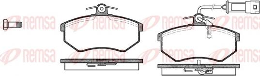 Remsa 0134.12 - Kit de plaquettes de frein, frein à disque cwaw.fr