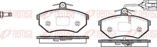 Remsa 0134.82 - Kit de plaquettes de frein, frein à disque cwaw.fr