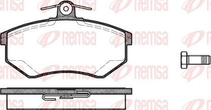 Remsa 0134.20 - Kit de plaquettes de frein, frein à disque cwaw.fr