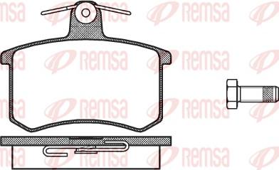 Remsa 0135.00 - Kit de plaquettes de frein, frein à disque cwaw.fr