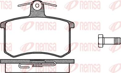 Remsa 0135.10 - Kit de plaquettes de frein, frein à disque cwaw.fr