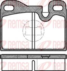 Remsa 0130.00 - Kit de plaquettes de frein, frein à disque cwaw.fr