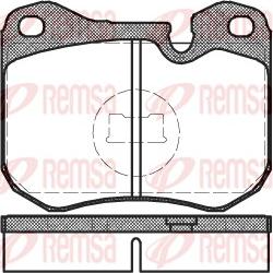 Remsa 0131.00 - Kit de plaquettes de frein, frein à disque cwaw.fr