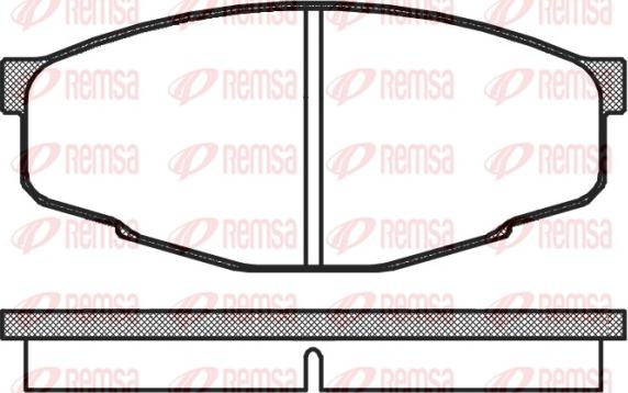 Remsa 0133.10 - Kit de plaquettes de frein, frein à disque cwaw.fr