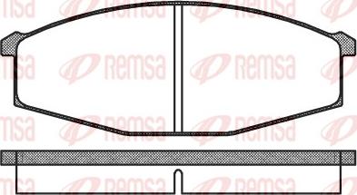 Remsa 0129.00 - Kit de plaquettes de frein, frein à disque cwaw.fr