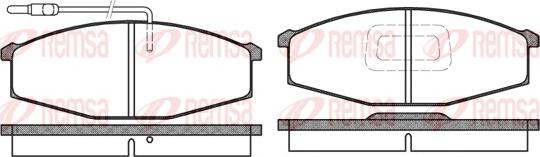 Remsa 0129.02 - Kit de plaquettes de frein, frein à disque cwaw.fr