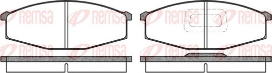 Remsa 0129.10 - Kit de plaquettes de frein, frein à disque cwaw.fr