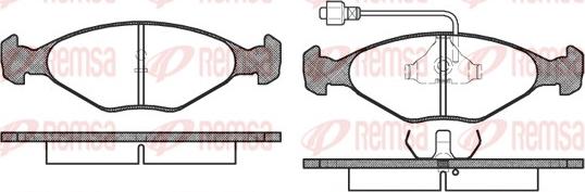 Remsa 0124.02 - Kit de plaquettes de frein, frein à disque cwaw.fr