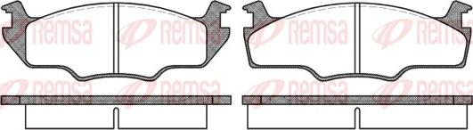 Remsa 0121.10 - Kit de plaquettes de frein, frein à disque cwaw.fr