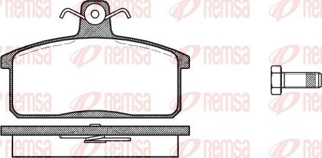 Remsa 0128.40 - Kit de plaquettes de frein, frein à disque cwaw.fr