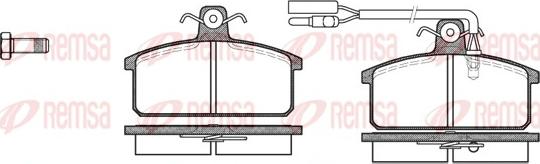 Remsa 0128.12 - Kit de plaquettes de frein, frein à disque cwaw.fr