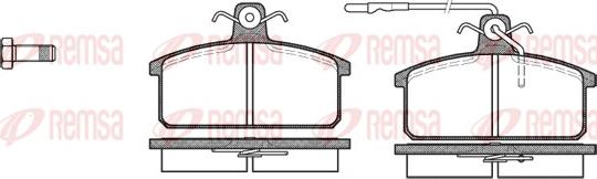 Remsa 0128.32 - Kit de plaquettes de frein, frein à disque cwaw.fr