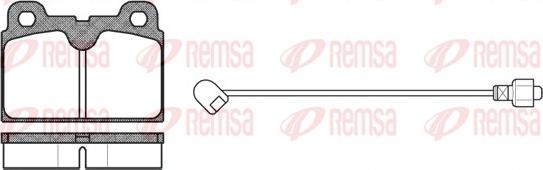 Remsa 0127.02 - Kit de plaquettes de frein, frein à disque cwaw.fr