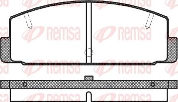 Remsa 0179.10 - Kit de plaquettes de frein, frein à disque cwaw.fr