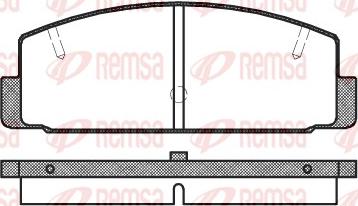 Remsa 0179.20 - Kit de plaquettes de frein, frein à disque cwaw.fr