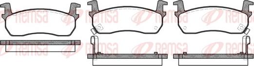 Remsa 0174.02 - Kit de plaquettes de frein, frein à disque cwaw.fr