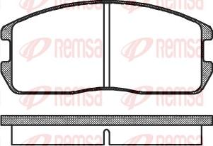 Remsa 0175.00 - Kit de plaquettes de frein, frein à disque cwaw.fr