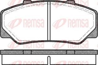 Remsa 0176.00 - Kit de plaquettes de frein, frein à disque cwaw.fr