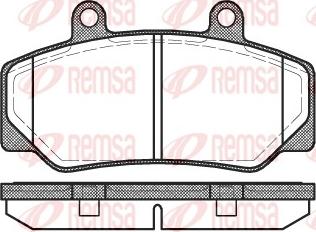 Remsa 0176.20 - Kit de plaquettes de frein, frein à disque cwaw.fr