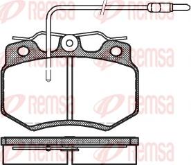 Remsa 0170.04 - Kit de plaquettes de frein, frein à disque cwaw.fr