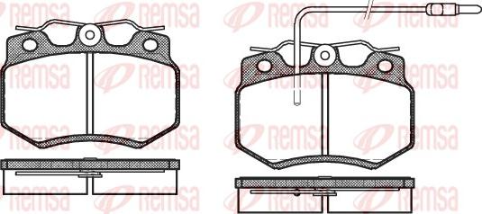 Remsa 0170.02 - Kit de plaquettes de frein, frein à disque cwaw.fr