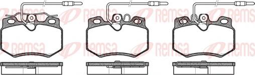 Remsa 0170.14 - Kit de plaquettes de frein, frein à disque cwaw.fr