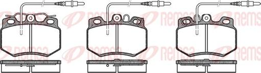 Remsa 0170.34 - Kit de plaquettes de frein, frein à disque cwaw.fr