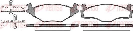 Remsa 0171.60 - Kit de plaquettes de frein, frein à disque cwaw.fr