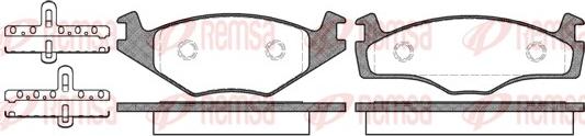 Remsa 0171.05 - Kit de plaquettes de frein, frein à disque cwaw.fr