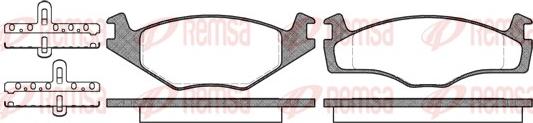 Remsa 0171.00 - Kit de plaquettes de frein, frein à disque cwaw.fr