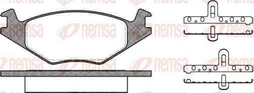 Remsa 0171.20 - Kit de plaquettes de frein, frein à disque cwaw.fr