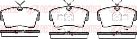 Remsa 0173.00 - Kit de plaquettes de frein, frein à disque cwaw.fr