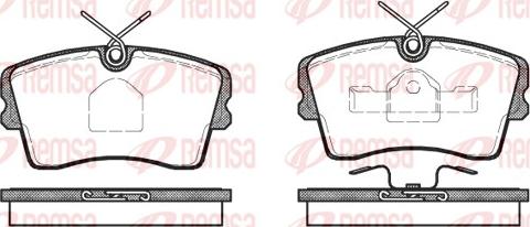 Remsa 0173.10 - Kit de plaquettes de frein, frein à disque cwaw.fr