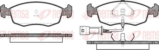 Remsa 0172.02 - Kit de plaquettes de frein, frein à disque cwaw.fr