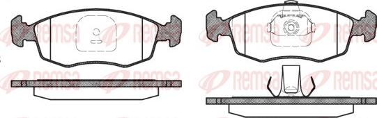 Remsa 0172.10 - Kit de plaquettes de frein, frein à disque cwaw.fr