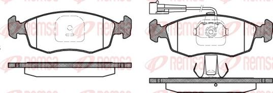 Remsa 0172.12 - Kit de plaquettes de frein, frein à disque cwaw.fr