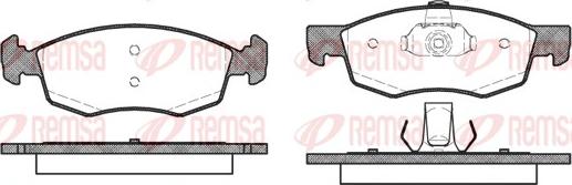 Remsa 0172.30 - Kit de plaquettes de frein, frein à disque cwaw.fr