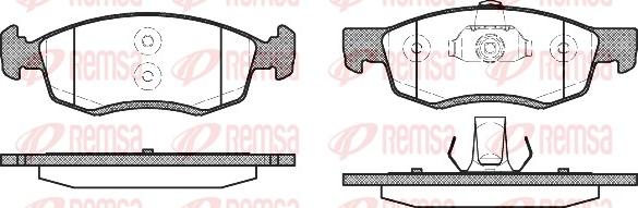 Remsa 0172.32 - Kit de plaquettes de frein, frein à disque cwaw.fr