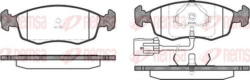 Remsa 0172.22 - Kit de plaquettes de frein, frein à disque cwaw.fr