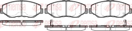 Remsa 0899.00 - Kit de plaquettes de frein, frein à disque cwaw.fr