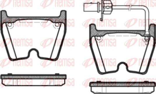 Remsa 0896.01 - Kit de plaquettes de frein, frein à disque cwaw.fr